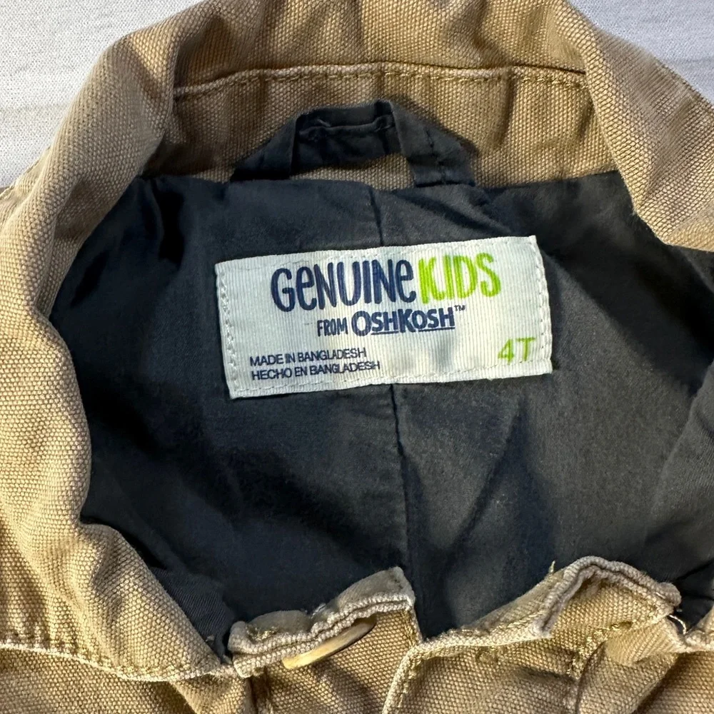Genuine Kids by OshKosh B’Gosh 4T Toddler Utility Jacket Light Coat‎ 2016